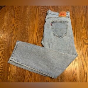 Levi's Men's Denim Straight Jeans in Light Blue 36x32